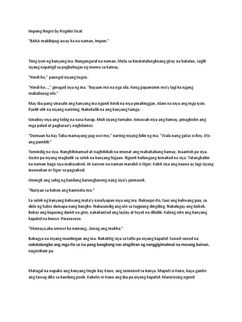 short story tagalog|Rogelio Sikat .